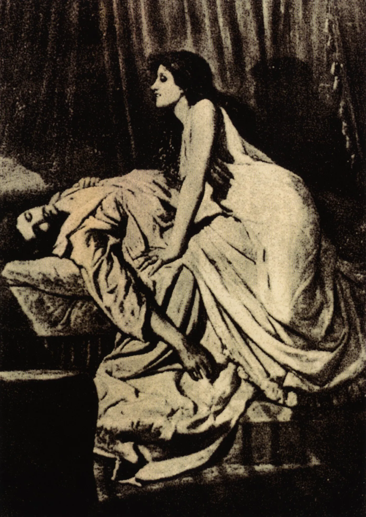 Diese historische Vampirdarstellung aus dem neunzehnten Jahrhundert passt als atmosphärisches Begleitbild zur frühen europäischen Vampirüberlieferung.