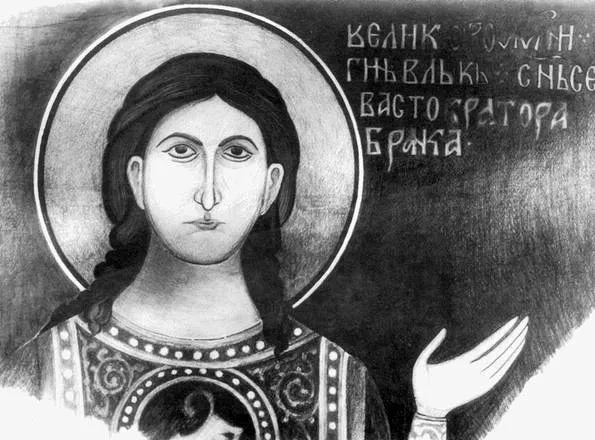 Das wahrscheinlich bekannteste erhaltene Bild von Vuk Branković zeigt ihn als jungen Adligen auf einer Freske der Kirche Bogorodica Perivlepta in Ohrid. Es ist eines der wichtigsten direkten Bildzeugnisse zu seiner Person.